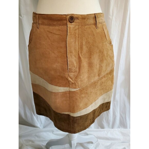 Vtg Rose Schott By Schott N.Y.C Genuine Leather Pencil Skirt Rare Boho Preppy XL - Picture 2 of 16